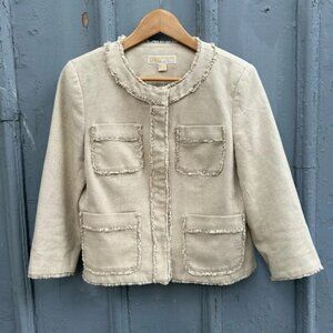 Michael Kors Cotton Linen Jacket,  size 8